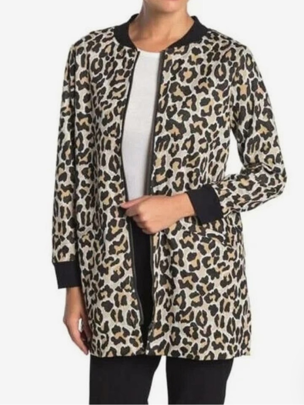 Sanctuary Leopard Print Cardigan Jacket